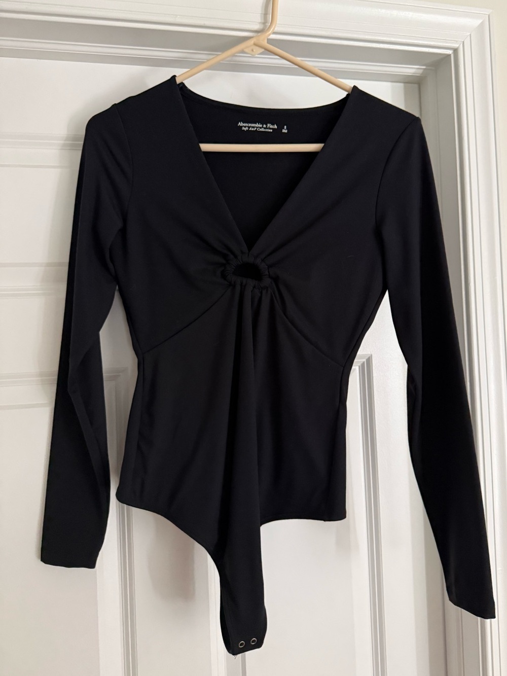 Black Long-Sleeve Bodysuit - Classic Women's Top